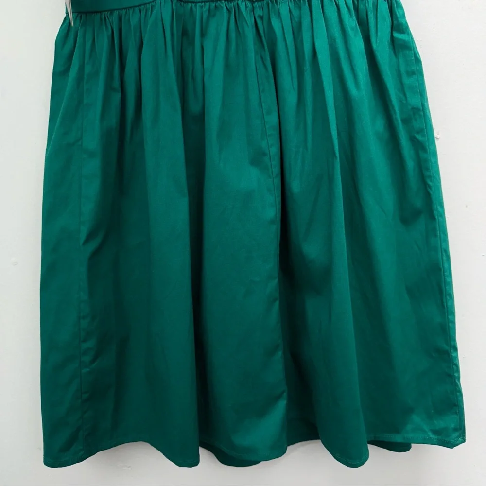 Bebop size Medium Juniors Green Sweetheart Neckline Pleated Strapless Dress NWT - Picture 6 of 8